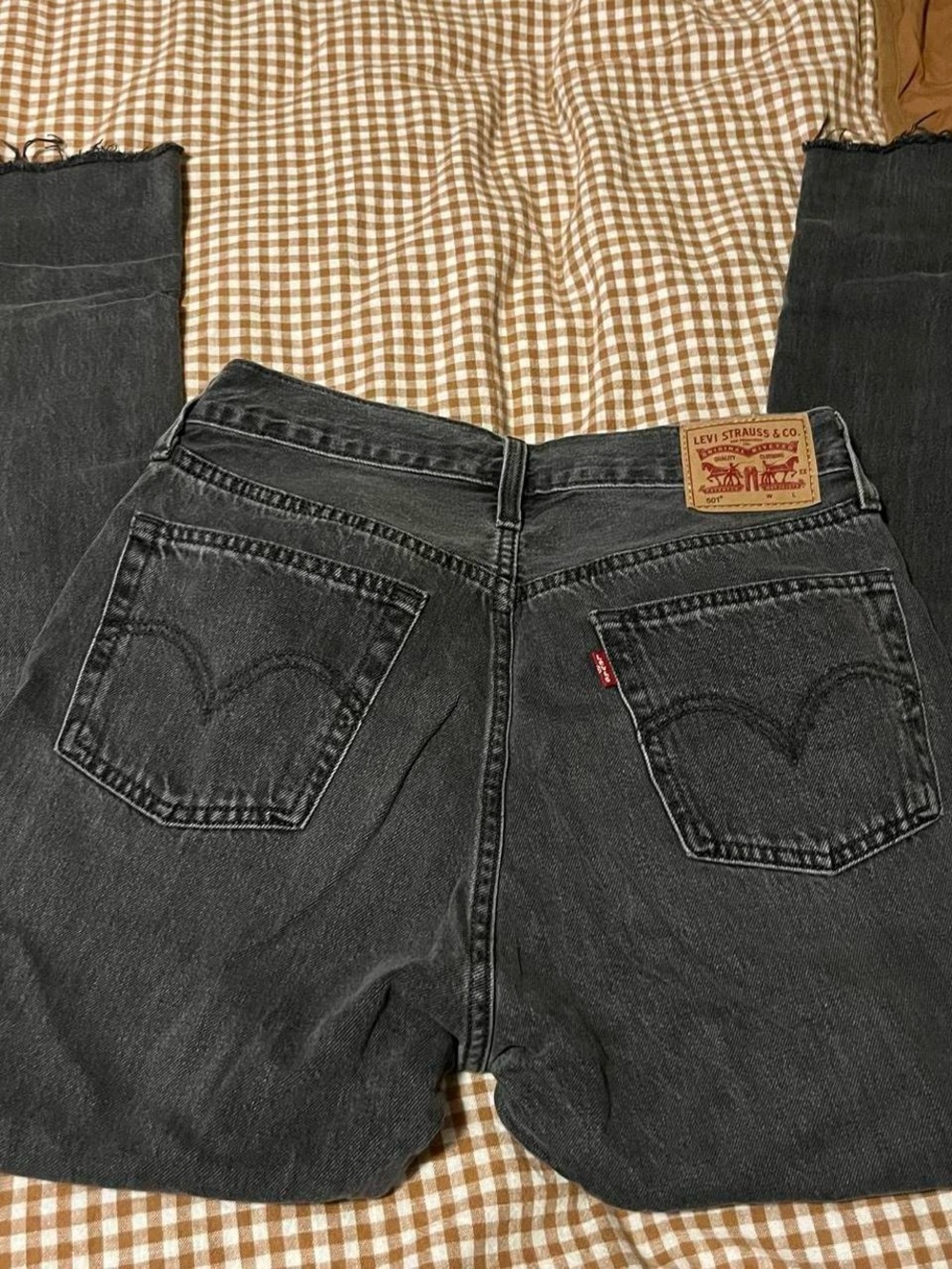 Levi's Black 501 High-Waisted Jeans